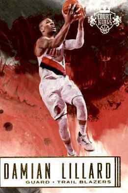 Damian Lillard #8 Basketball Cards 2016 Panini Court Kings