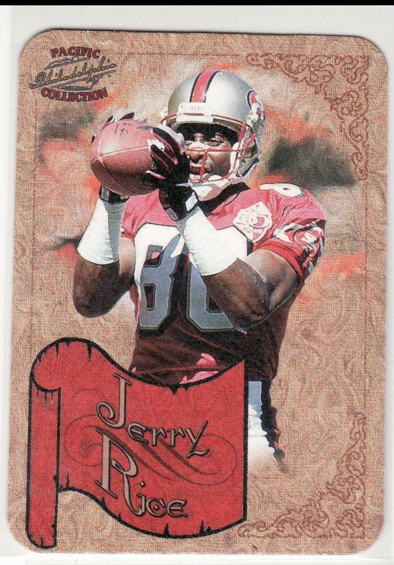 Jerry Rice #33 Football Cards 1997 Pacific Philadelphia Photoengravings