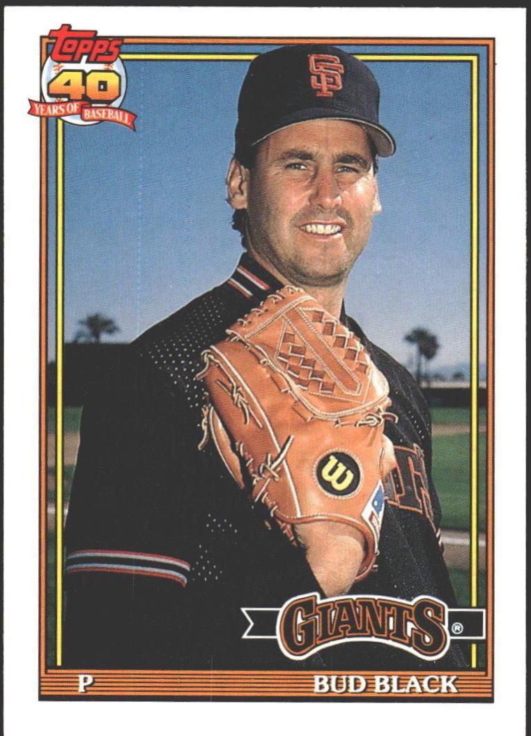 Bud Black #11T Baseball Cards 1991 Topps Traded Tiffany