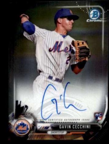 Gavin Cecchini #BCAR-GC Baseball Cards 2017 Bowman Chrome Autograph Rookies