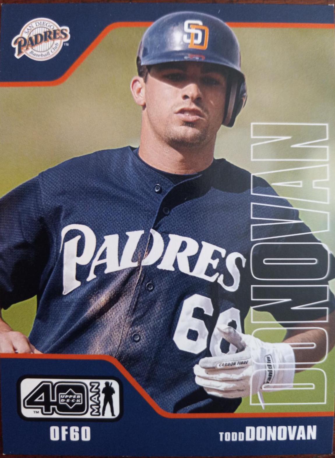 Todd Donovan #874 Baseball Cards 2002 Upper Deck 40 Man