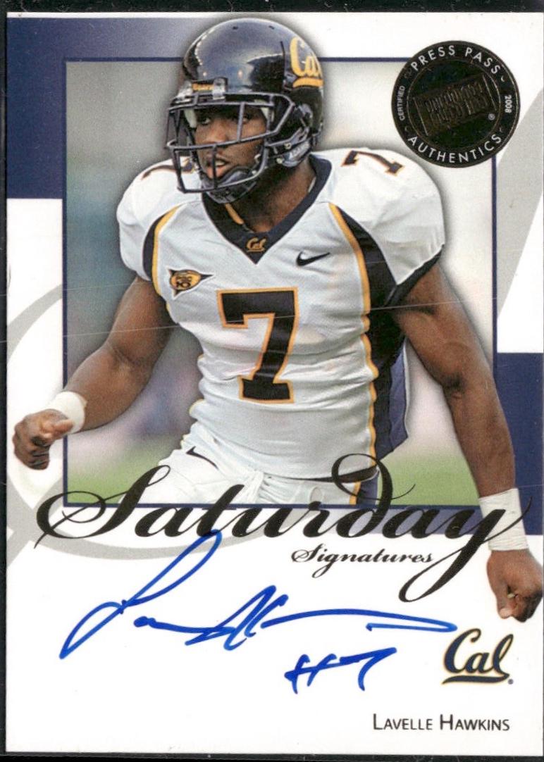 Lavelle Hawkins #SS-LH 2008 Press Pass Legends Saturday Signatures Football