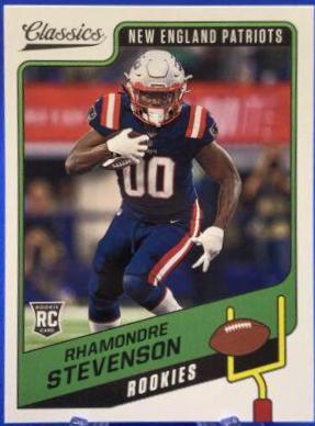 Rhamondre Stevenson #187 Football Cards 2021 Panini Classics