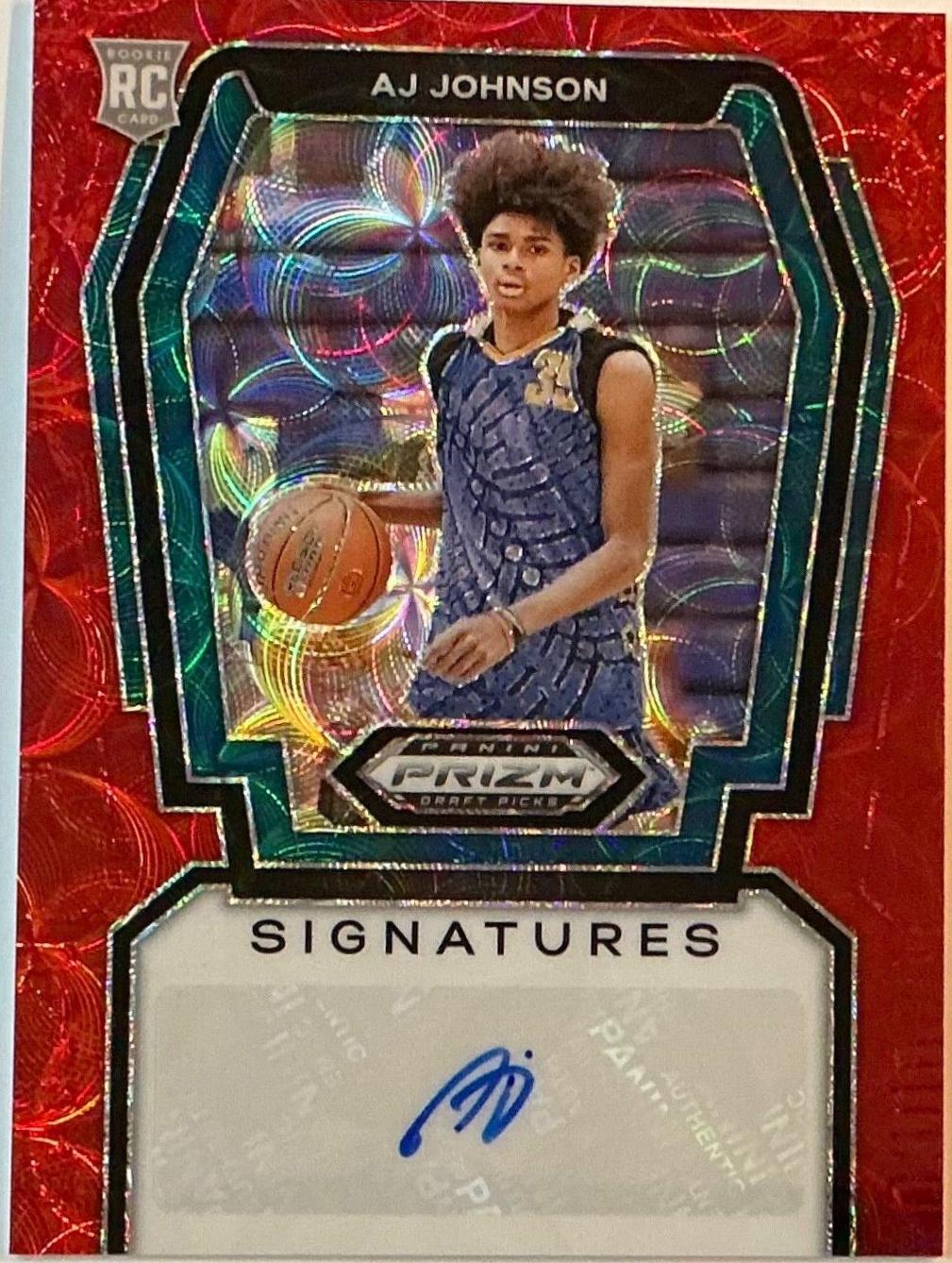AJ Johnson #DPA-AJJ Basketball Cards 2024 Panini Prizm Draft Picks Autograph