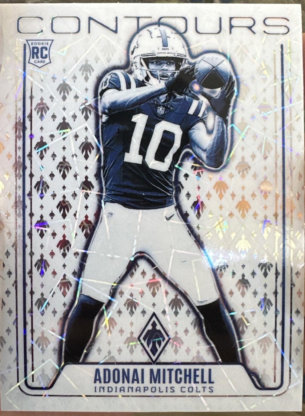 Adonai Mitchell [Lazer] #CON-AML Prices | 2024 Panini Phoenix