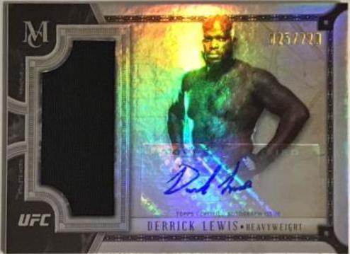 Derrick Lewis #SSAR-DL Ufc Cards 2018 Topps UFC Museum Collection Relic Autographs