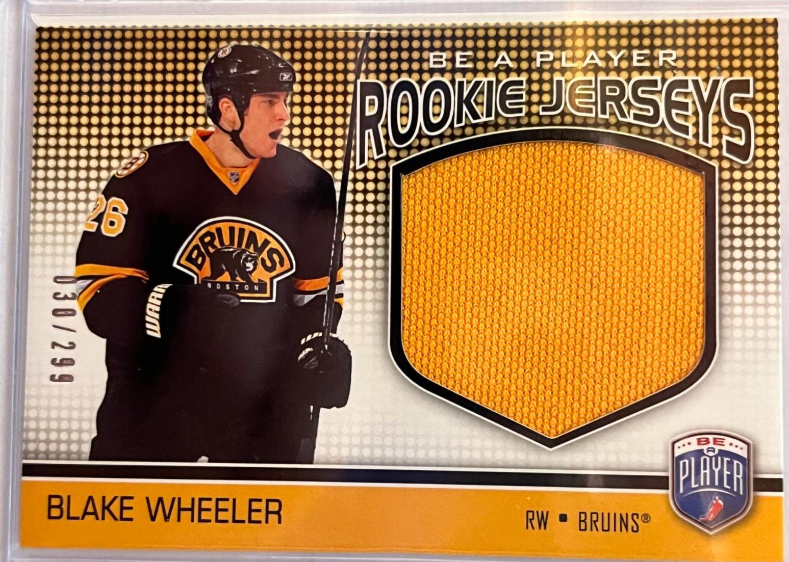 Blake Wheeler #RJ-BW Hockey Cards 2008 Upper Deck Be A Player Rookie Jerseys