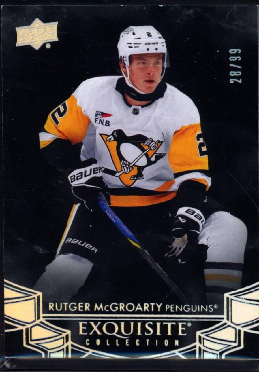Rutger McGroarty #EB-11 2024 Upper Deck The Cup Exquisite Collection Black Hockey