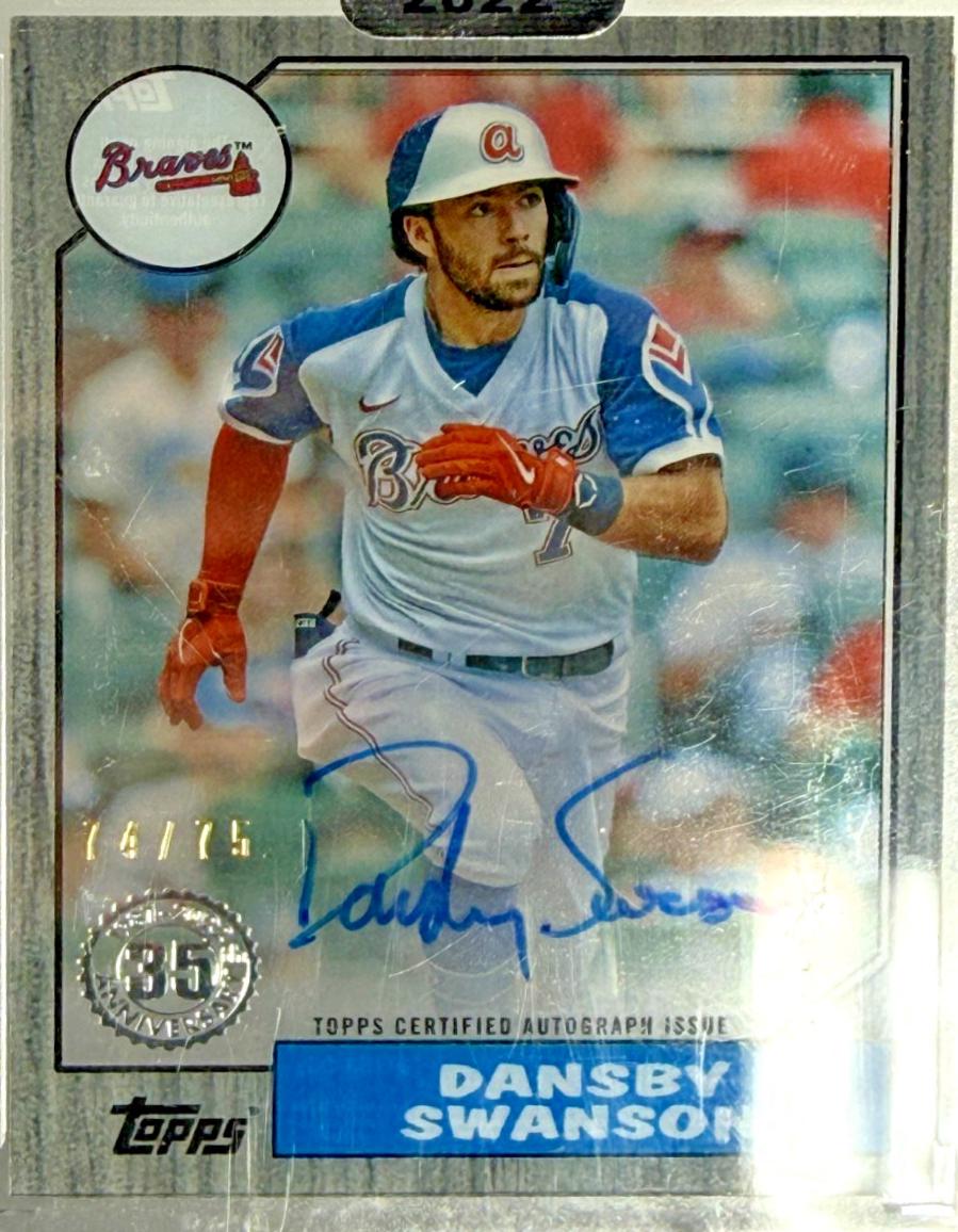 Dansby Swanson [Black] #87TBA-DS