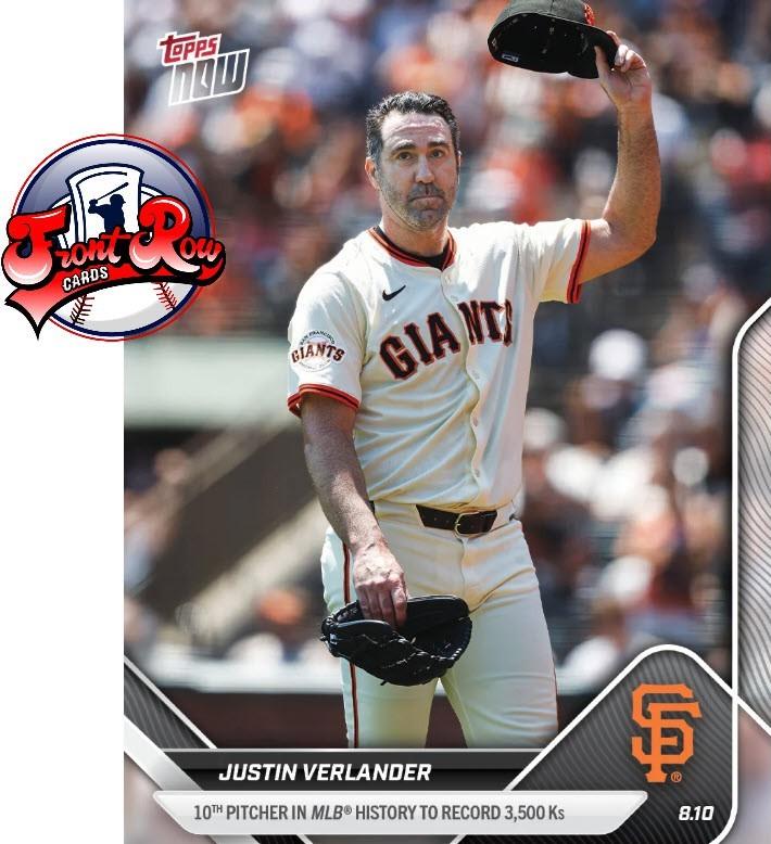 Justin Verlander #547 2025 Topps Now Baseball