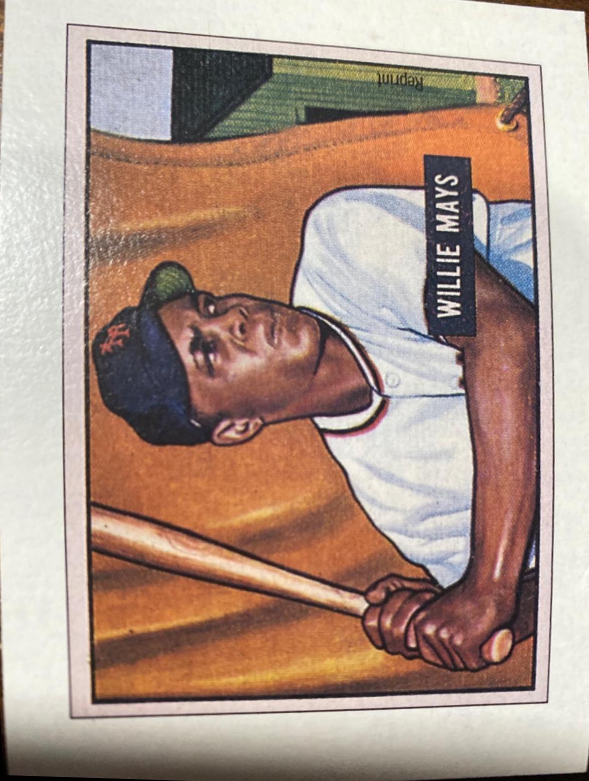 Willie Mays Baseball Cards 1989 Bowman Insert