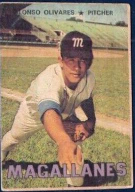 Alonso Olivares #38 Baseball Cards 1967 Venezuela Topps