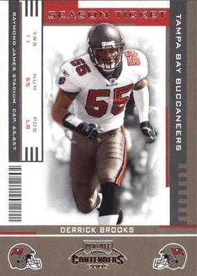 Derrick Brooks #93 2005 Playoff Contenders Football