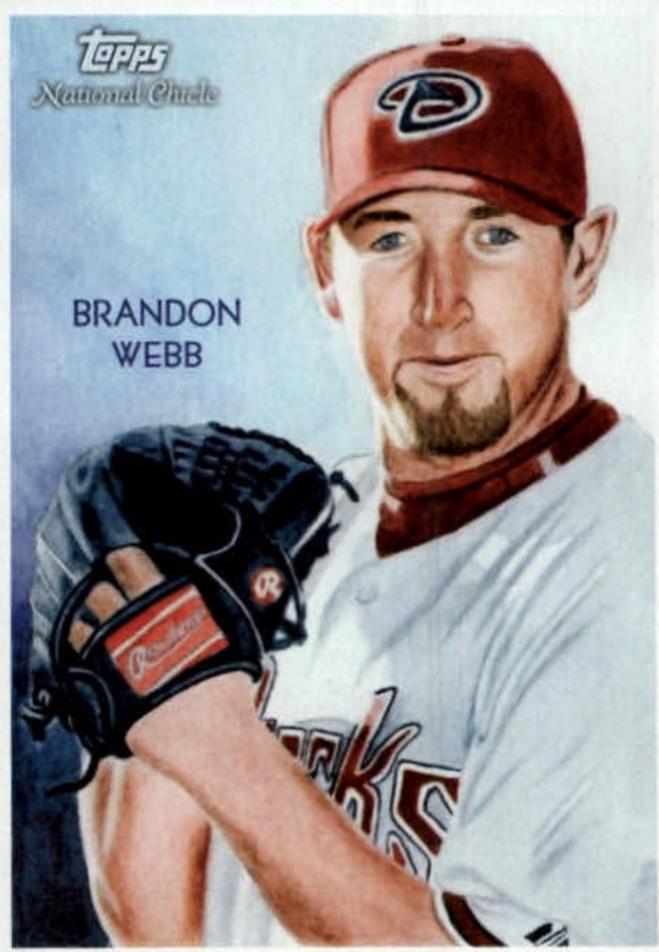 Brandon Webb #9 Baseball Cards 2010 Topps National Chicle