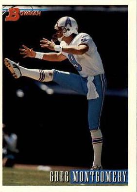 Greg Montgomery #38 Football Cards 1993 Bowman