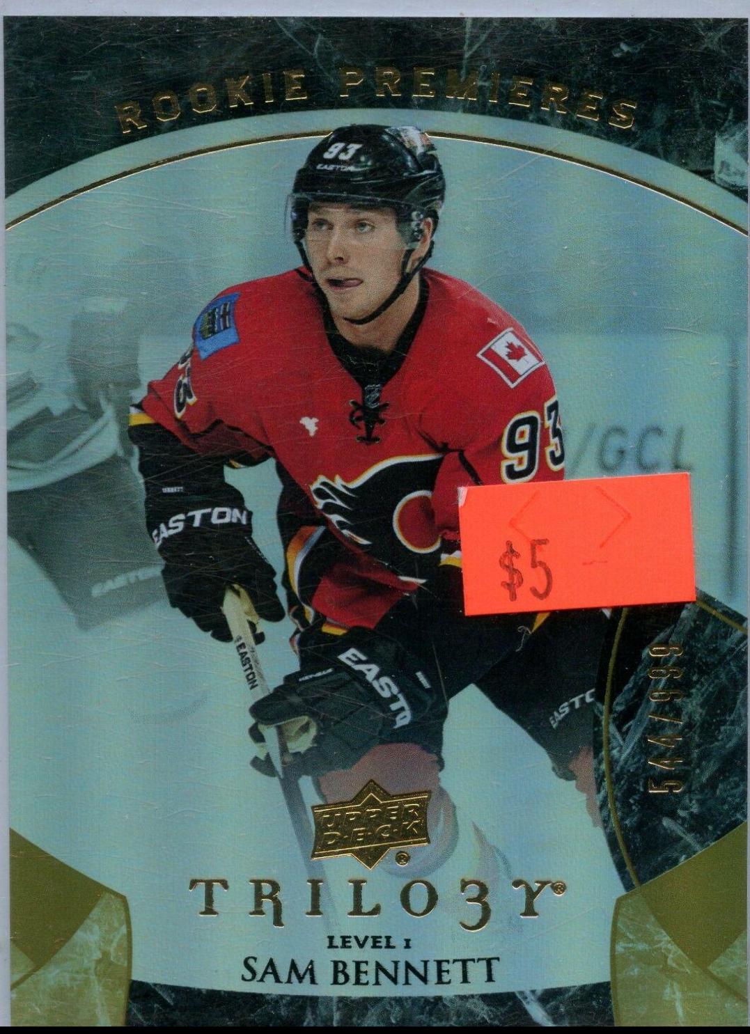 Sam Bennett #110 Hockey Cards 2015 Upper Deck Trilogy