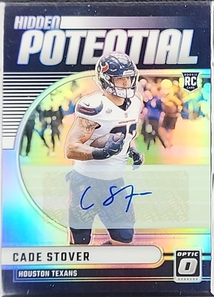 Cade Stover #15 Football Cards 2024 Panini Donruss Optic Hidden Potential Autograph