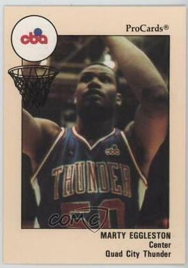 Marty Eggleston #48 Basketball Cards 1989 Procards Cba