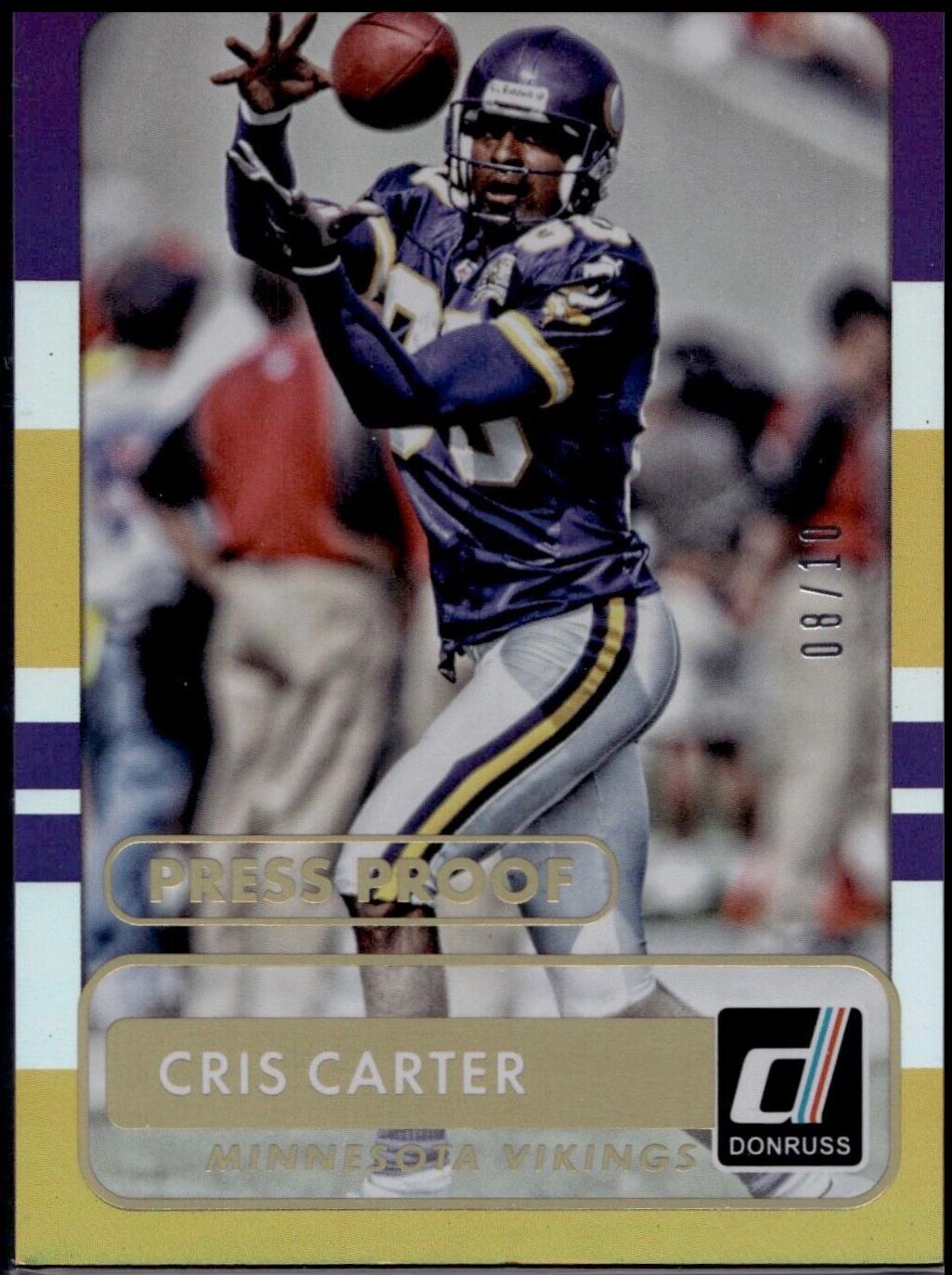 Cris Carter [Press Proof Gold] #176