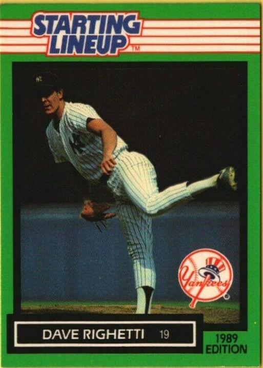 Dave Righetti Baseball Cards 1989 Kenner Starting Lineup