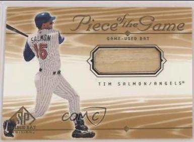 Tim Salmon #TS Baseball Cards 2001 SP Game Bat Piece of the Game