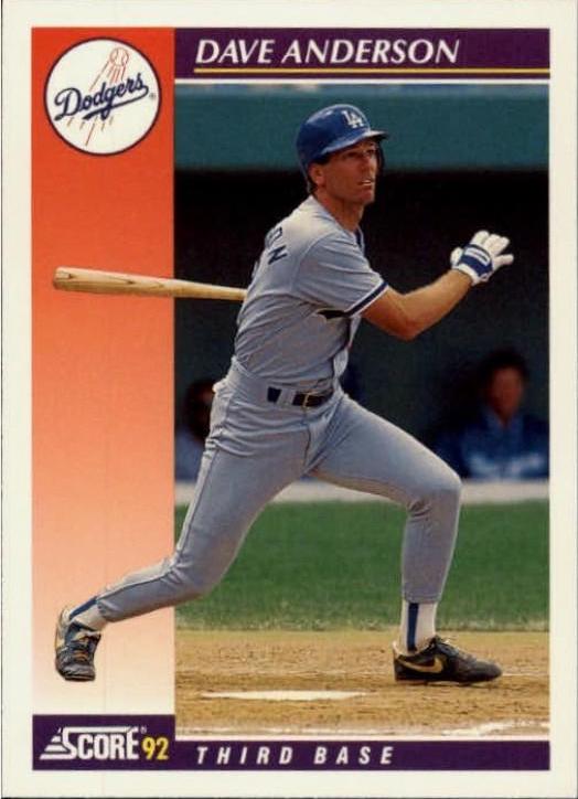 Dave Anderson #45T 1992 Score Rookie & Traded Baseball