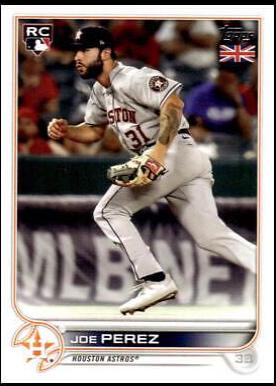 Joe Perez #210 Baseball Cards 2022 Topps UK Edition