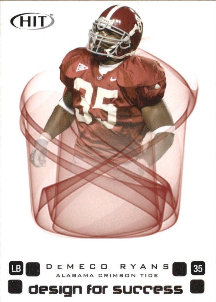 DeMeco Ryans #D-55 Football Cards 2006 Sage Hit Design for Success