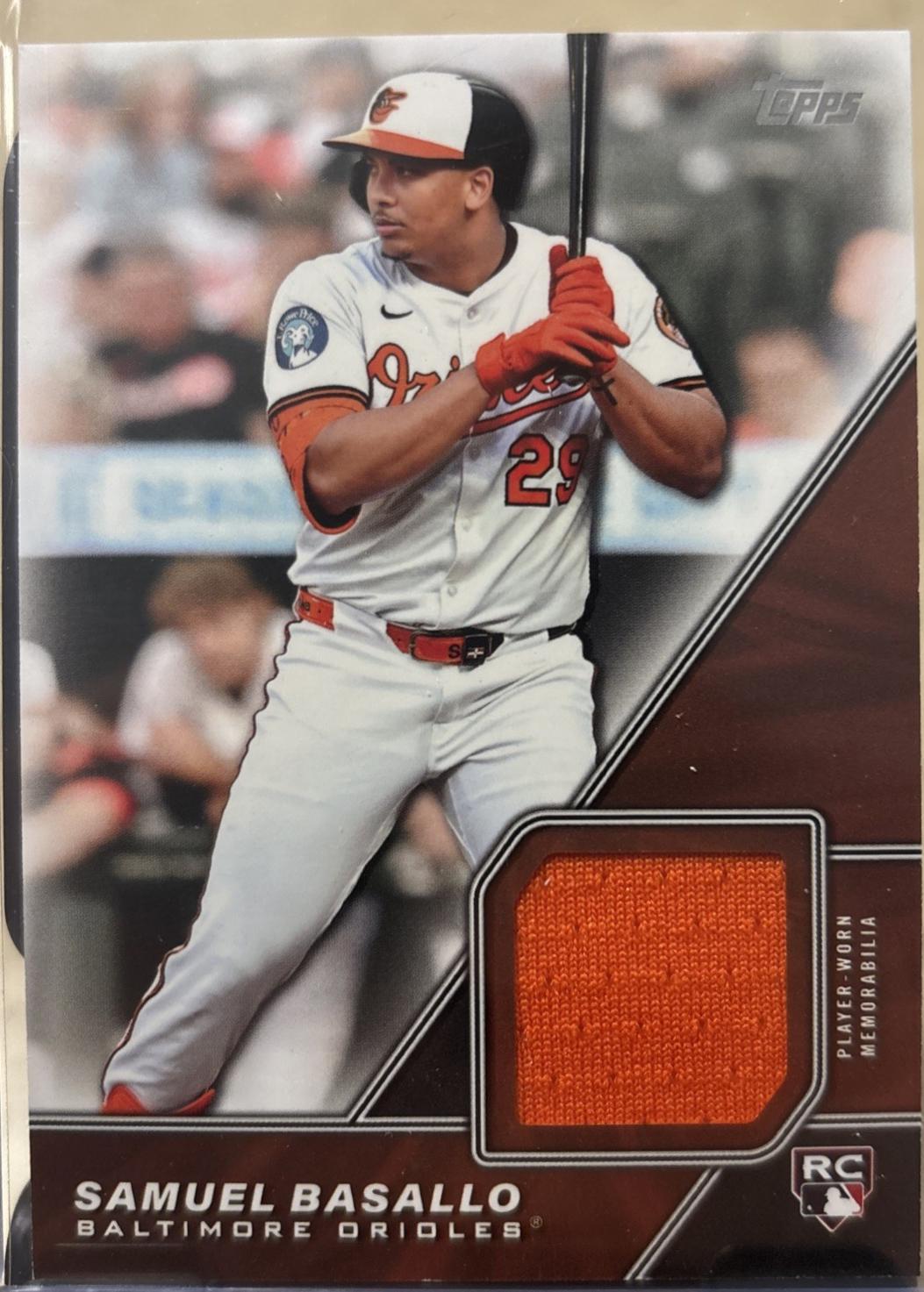 2026 Topps Major League Material Samuel Basallo #MLM-BAS card