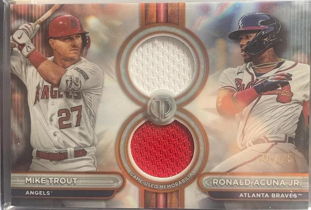 Ronald Acuna Jr. / Mike Trout [Orange Dual Player] #DR2-TA