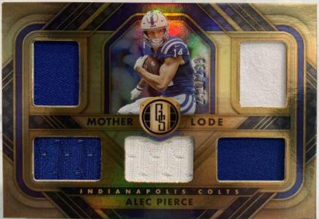 Alec Pierce #ML-12 Football Cards 2023 Panini Gold Standard Mother Lode