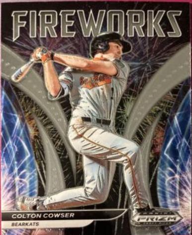 Colton Cowser #F-CC Baseball Cards 2021 Panini Prizm Draft Picks Fireworks