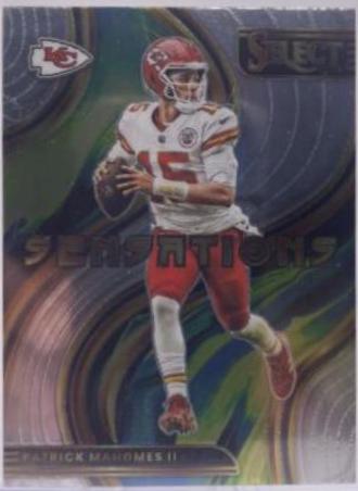 Patrick Mahomes II #SEN-3 Football Cards 2022 Panini Select Sensations