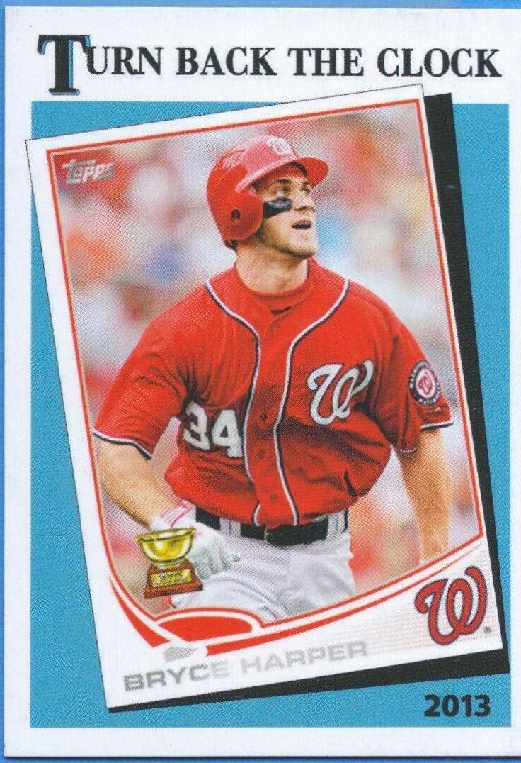 Bryce Harper #25 Baseball Cards 2018 Topps Throwback Thursday