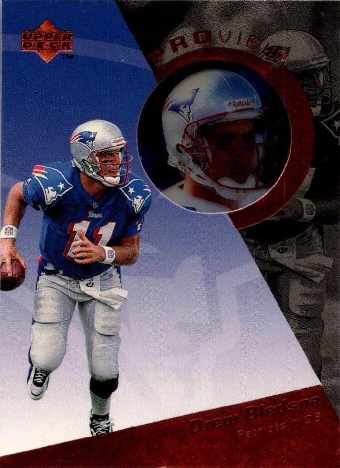 Drew Bledsoe #PV11 Football Cards 1996 Upper Deck Proview