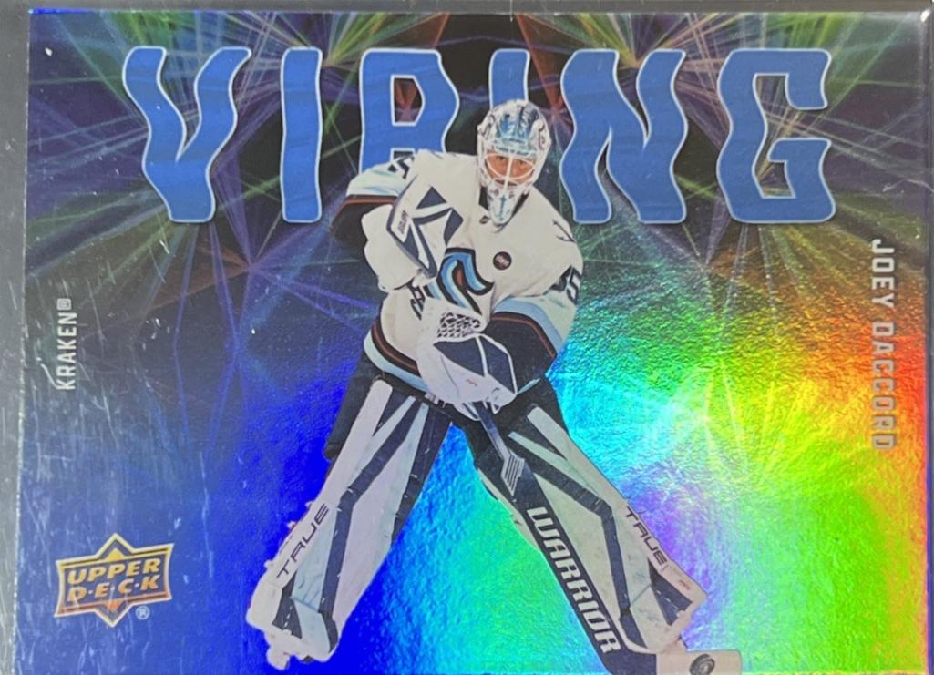 Joey Daccord #VB-11 2025 Upper Deck Series 2 Vibing Hockey