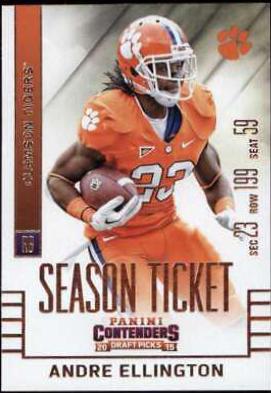Andre Ellington #7 Football Cards 2015 Panini Contenders Draft Picks