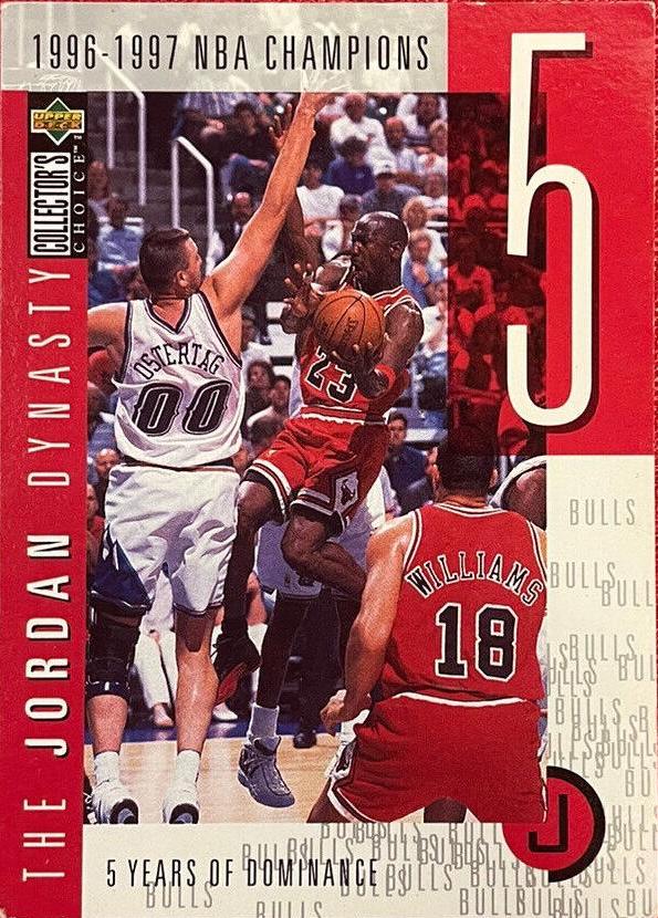 Michael Jordan #JD5 Basketball Cards 1997 Collector's Choice Jordan Dynasty