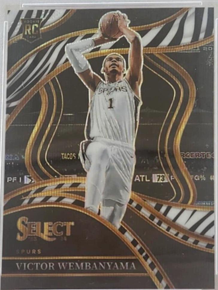 Victor Wembanyama [Zebra Prizm] #288 Prices | 2023 Panini Select