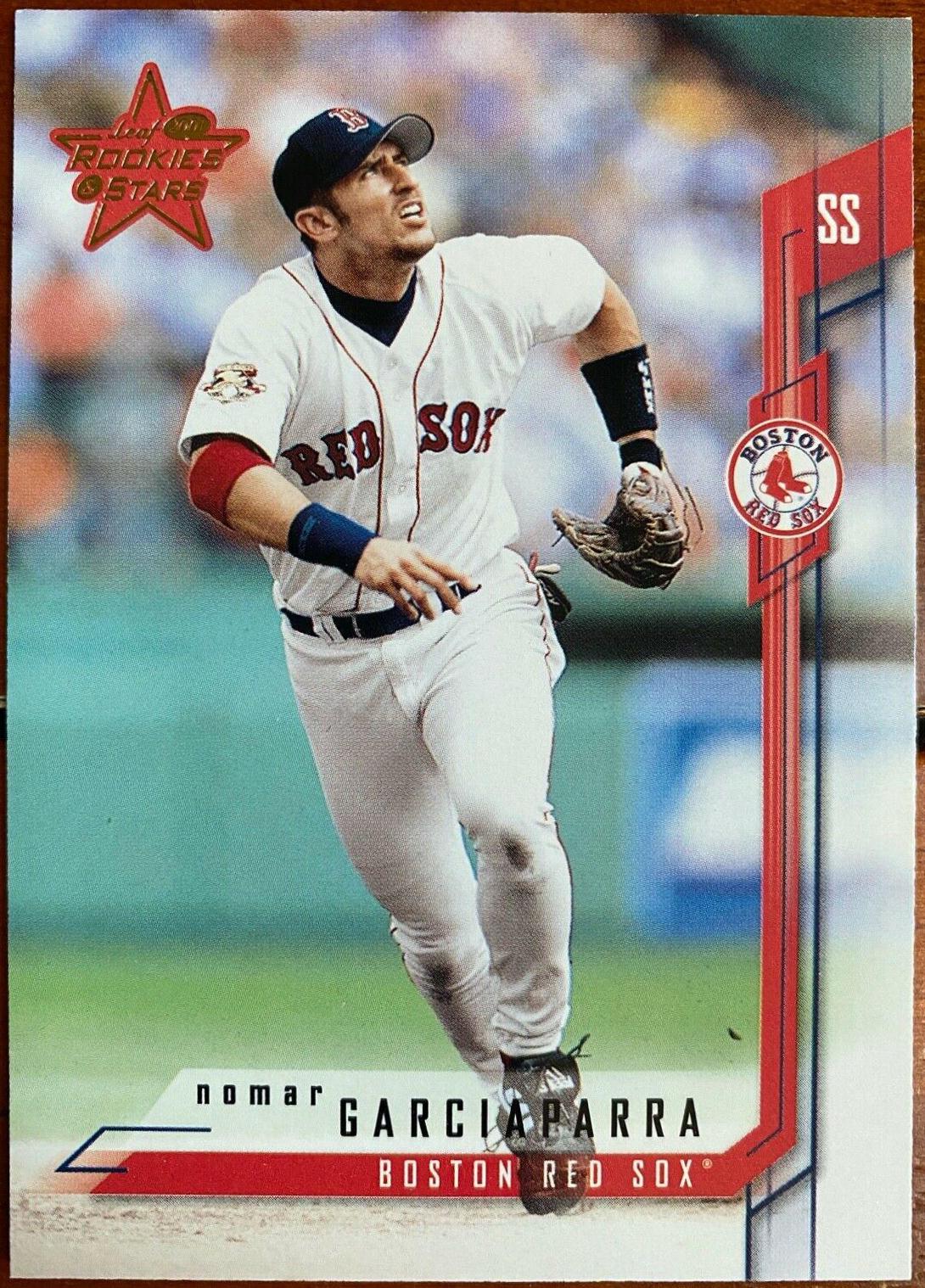 Nomar Garciaparra #5 Baseball Cards 2001 Leaf Rookies & Stars