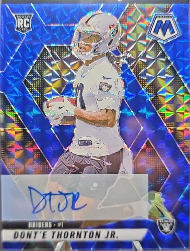 Dont'e Thornton Jr. #369 2025 Panini Mosaic Rookie Autographs Football