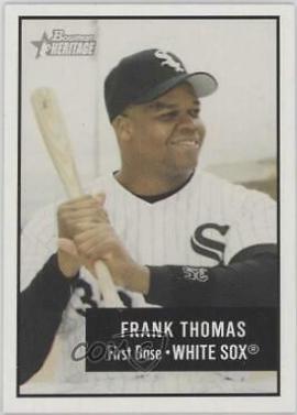 Frank Thomas #86 Baseball Cards 2003 Bowman Heritage