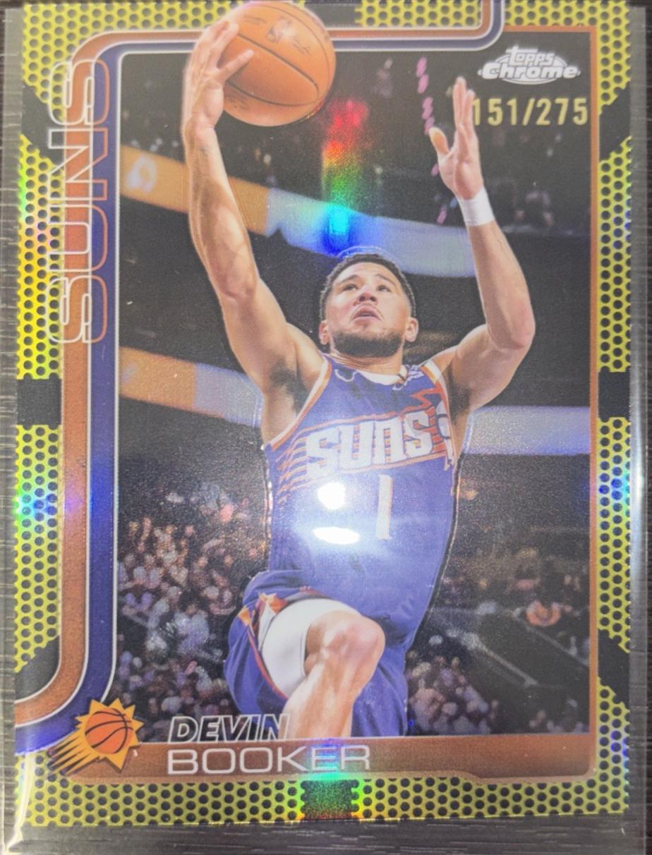 2025 Devin Booker [Yellow Basketball Refractor] #195