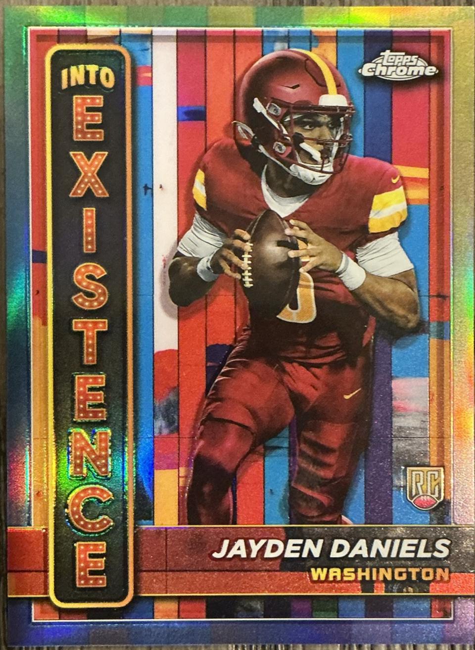 Jayden Daniels #IE-3 Football Cards 2024 Topps Chrome Into Existence