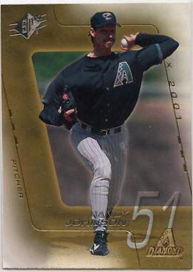 Randy Johnson #57 Baseball Cards 2001 Spx