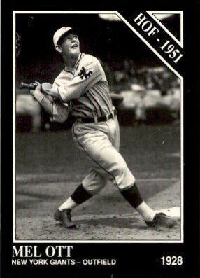 Mel Ott #7 Baseball Cards 1991 Conlon Collection
