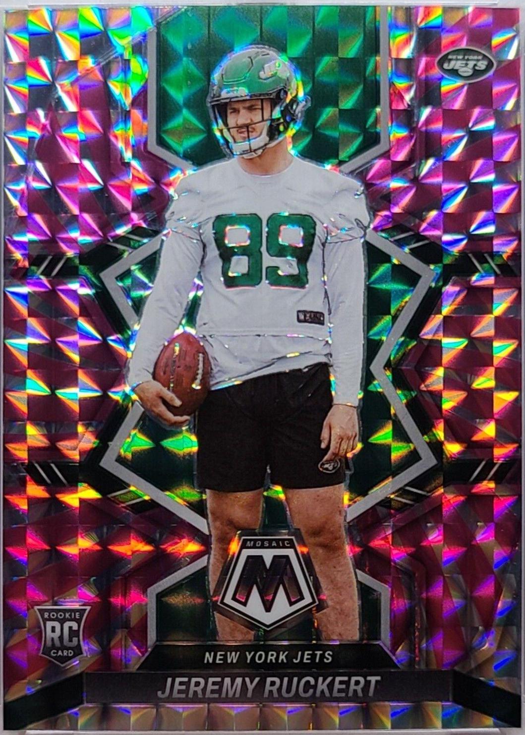 Jeremy Ruckert [Pink Swirl] #360 Prices | 2022 Panini Mosaic | Football ...