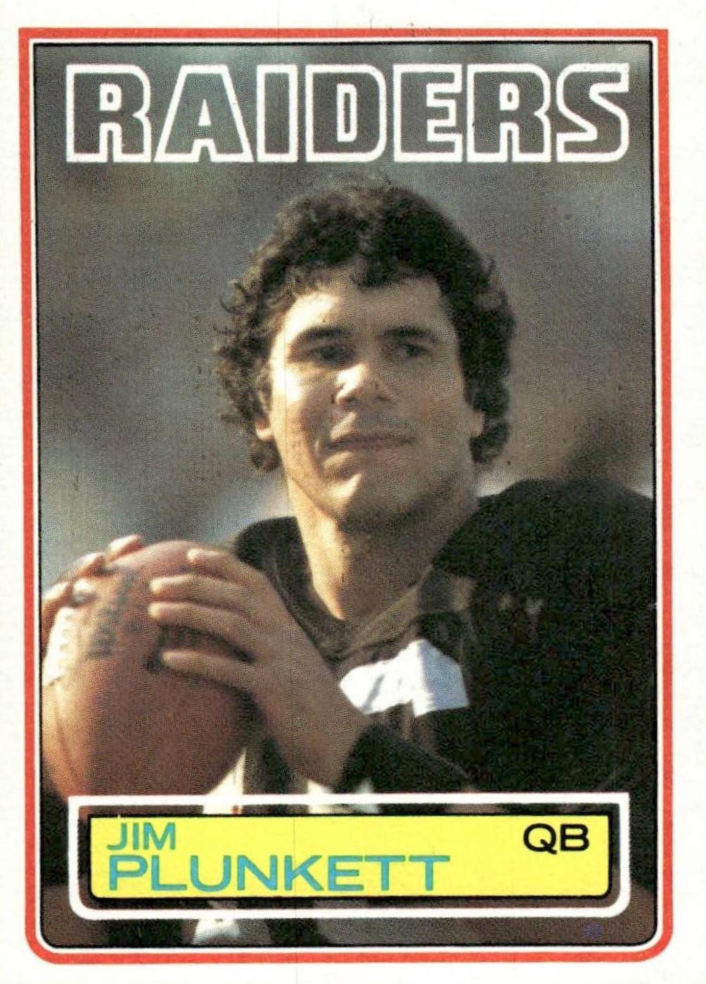 Jim Plunkett #307 1983 Topps Football