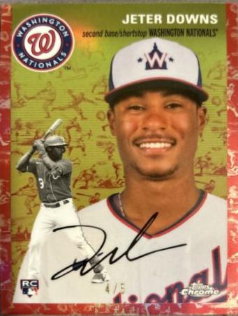 Jeter Downs [Cream Red Refractor] #378