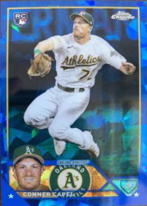 Conner Capel #418 Baseball Cards 2023 Topps Chrome Sapphire